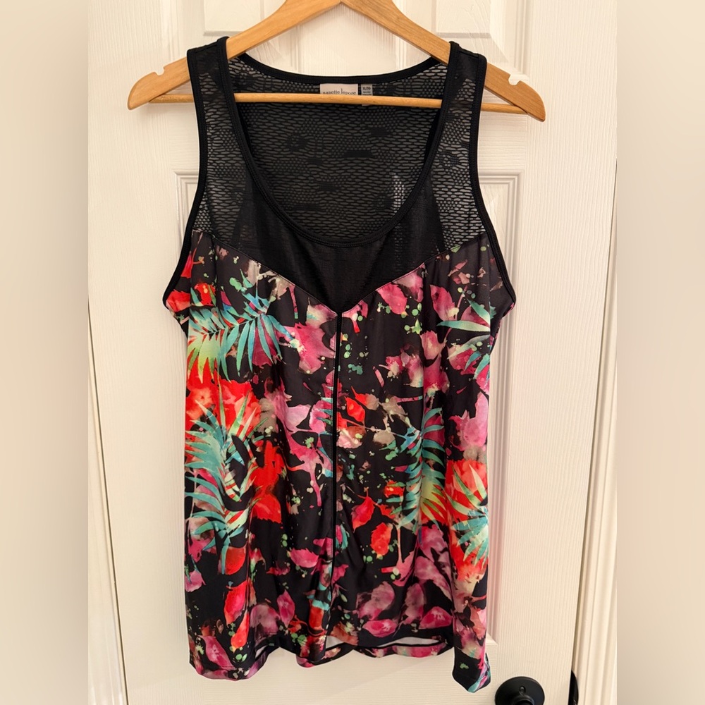 Nanette Lepore Mesh Yoga/Workout Top